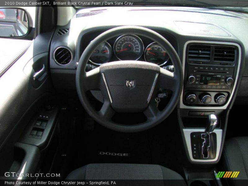 Brilliant Black Crystal Pearl / Dark Slate Gray 2010 Dodge Caliber SXT