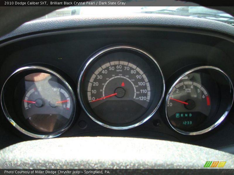 Brilliant Black Crystal Pearl / Dark Slate Gray 2010 Dodge Caliber SXT