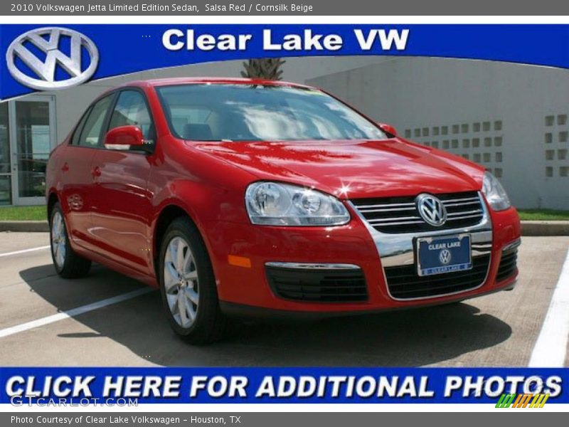 Salsa Red / Cornsilk Beige 2010 Volkswagen Jetta Limited Edition Sedan