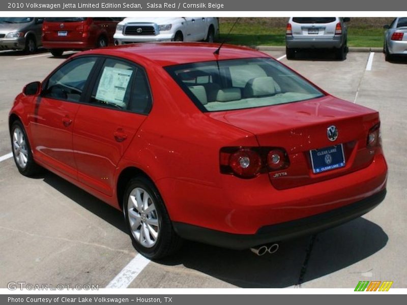 Salsa Red / Cornsilk Beige 2010 Volkswagen Jetta Limited Edition Sedan