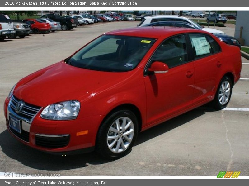 Salsa Red / Cornsilk Beige 2010 Volkswagen Jetta Limited Edition Sedan