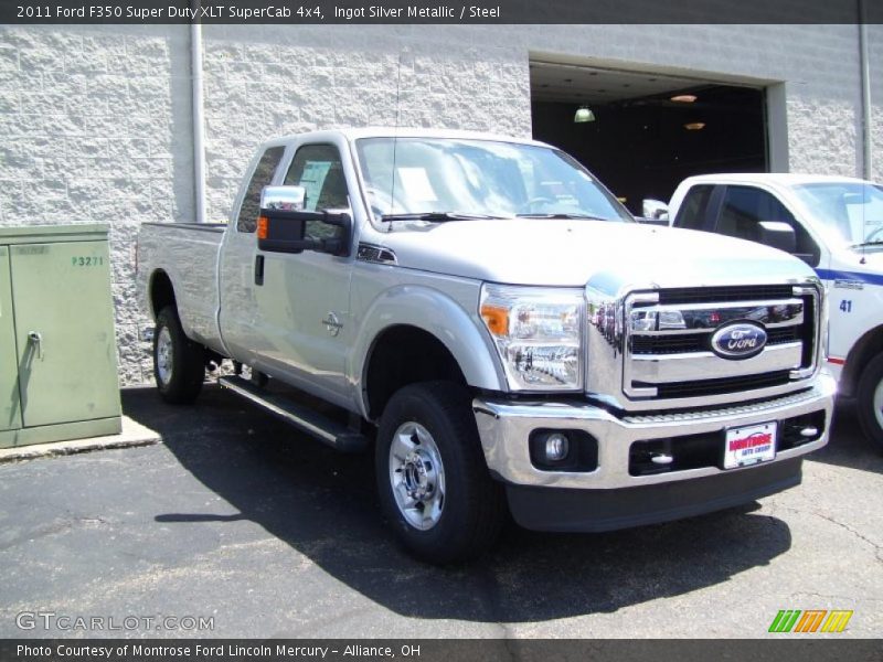 Ingot Silver Metallic / Steel 2011 Ford F350 Super Duty XLT SuperCab 4x4