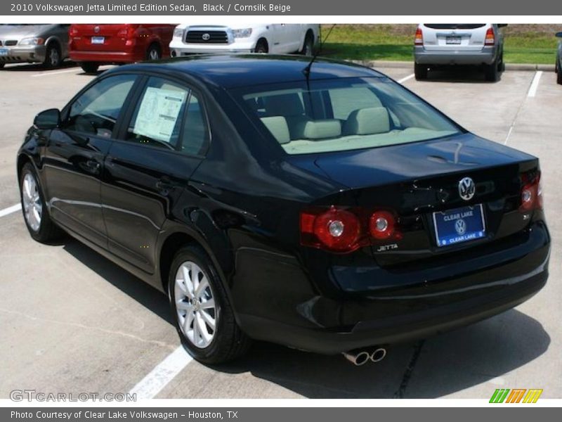 Black / Cornsilk Beige 2010 Volkswagen Jetta Limited Edition Sedan