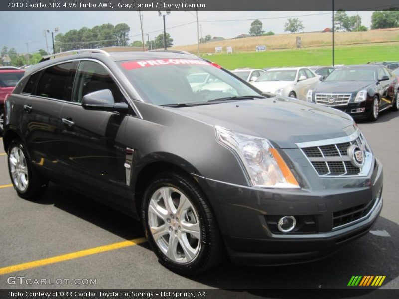 Gray Flannel / Ebony/Titanium 2010 Cadillac SRX 4 V6 Turbo AWD