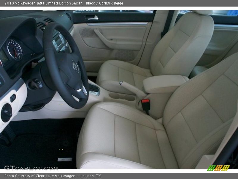 Black / Cornsilk Beige 2010 Volkswagen Jetta Limited Edition Sedan