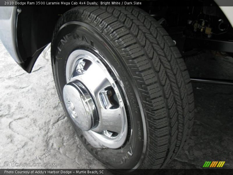 Bright White / Dark Slate 2010 Dodge Ram 3500 Laramie Mega Cab 4x4 Dually
