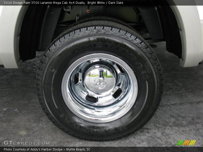 Bright White / Dark Slate 2010 Dodge Ram 3500 Laramie Mega Cab 4x4 Dually