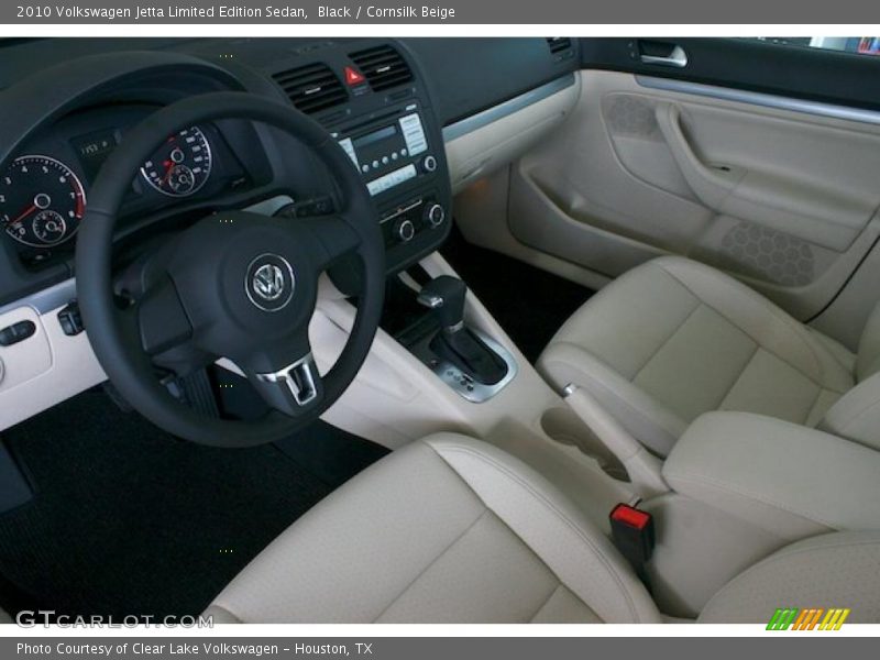 Black / Cornsilk Beige 2010 Volkswagen Jetta Limited Edition Sedan