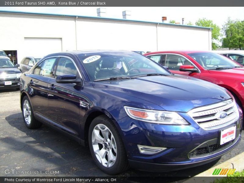 Kona Blue / Charcoal Black 2011 Ford Taurus SHO AWD