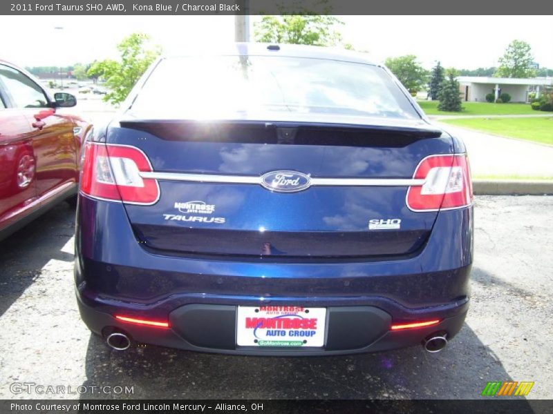 Kona Blue / Charcoal Black 2011 Ford Taurus SHO AWD