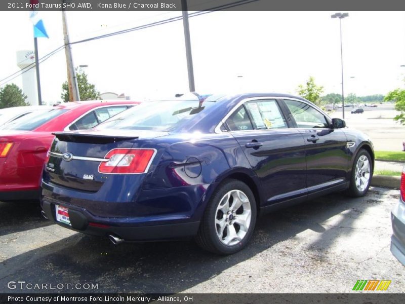 Kona Blue / Charcoal Black 2011 Ford Taurus SHO AWD