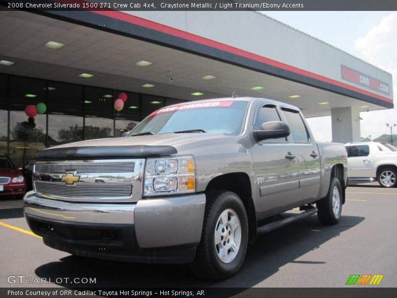 Graystone Metallic / Light Titanium/Ebony Accents 2008 Chevrolet Silverado 1500 Z71 Crew Cab 4x4