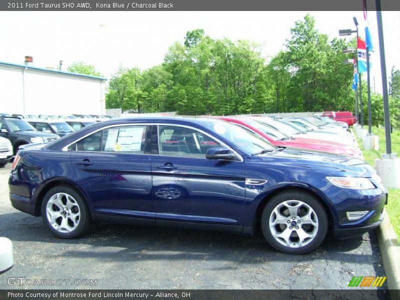 Kona Blue / Charcoal Black 2011 Ford Taurus SHO AWD