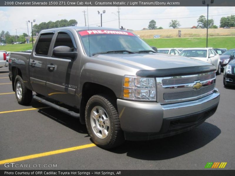 Graystone Metallic / Light Titanium/Ebony Accents 2008 Chevrolet Silverado 1500 Z71 Crew Cab 4x4
