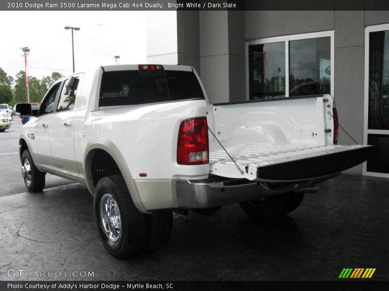 Bright White / Dark Slate 2010 Dodge Ram 3500 Laramie Mega Cab 4x4 Dually