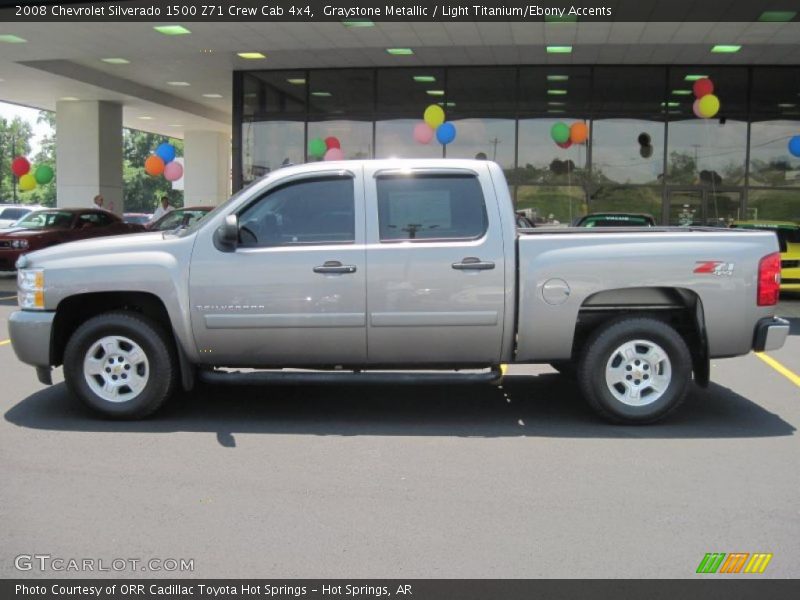 Graystone Metallic / Light Titanium/Ebony Accents 2008 Chevrolet Silverado 1500 Z71 Crew Cab 4x4