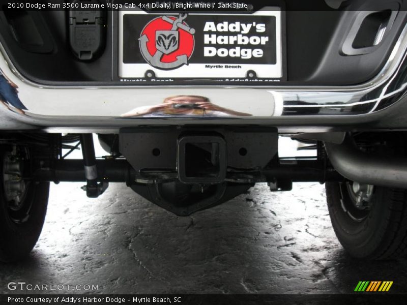 Bright White / Dark Slate 2010 Dodge Ram 3500 Laramie Mega Cab 4x4 Dually