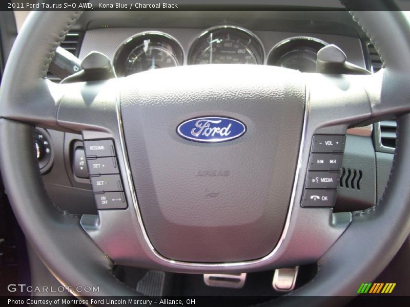 Kona Blue / Charcoal Black 2011 Ford Taurus SHO AWD