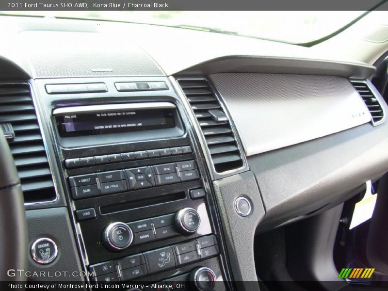 Kona Blue / Charcoal Black 2011 Ford Taurus SHO AWD