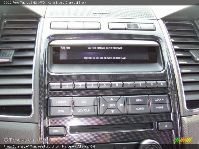 Kona Blue / Charcoal Black 2011 Ford Taurus SHO AWD