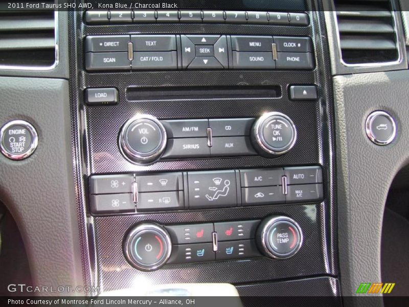 Kona Blue / Charcoal Black 2011 Ford Taurus SHO AWD