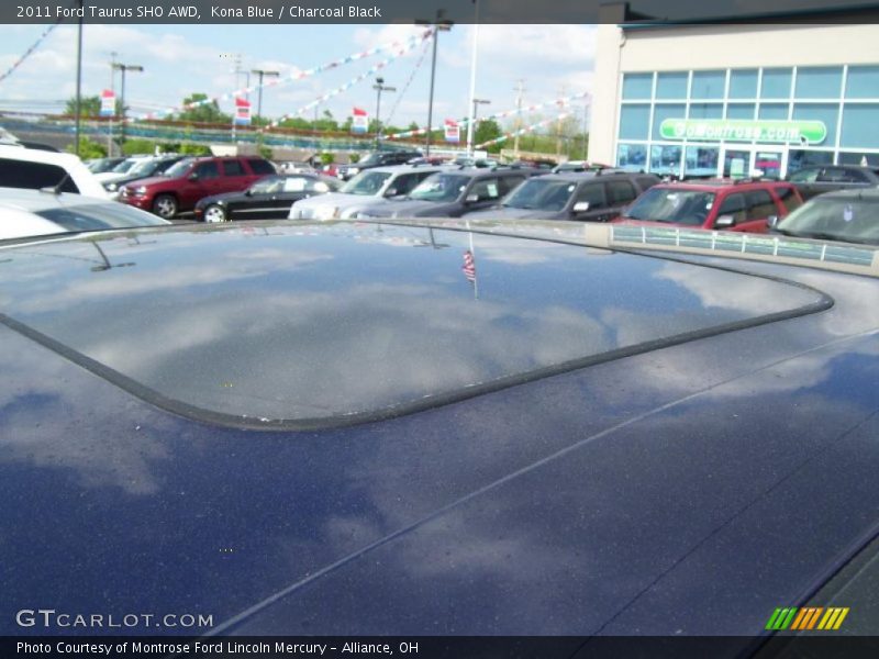 Kona Blue / Charcoal Black 2011 Ford Taurus SHO AWD