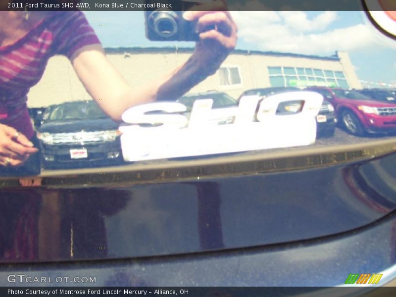 Kona Blue / Charcoal Black 2011 Ford Taurus SHO AWD