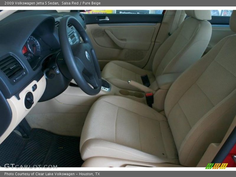 Salsa Red / Pure Beige 2009 Volkswagen Jetta S Sedan