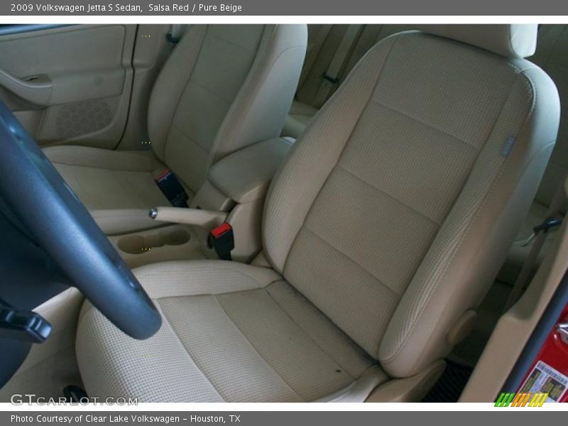Salsa Red / Pure Beige 2009 Volkswagen Jetta S Sedan