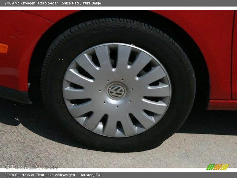 Salsa Red / Pure Beige 2009 Volkswagen Jetta S Sedan