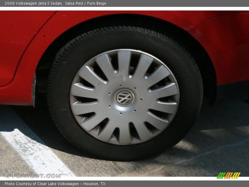 Salsa Red / Pure Beige 2009 Volkswagen Jetta S Sedan