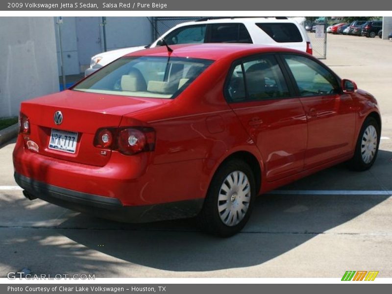 Salsa Red / Pure Beige 2009 Volkswagen Jetta S Sedan
