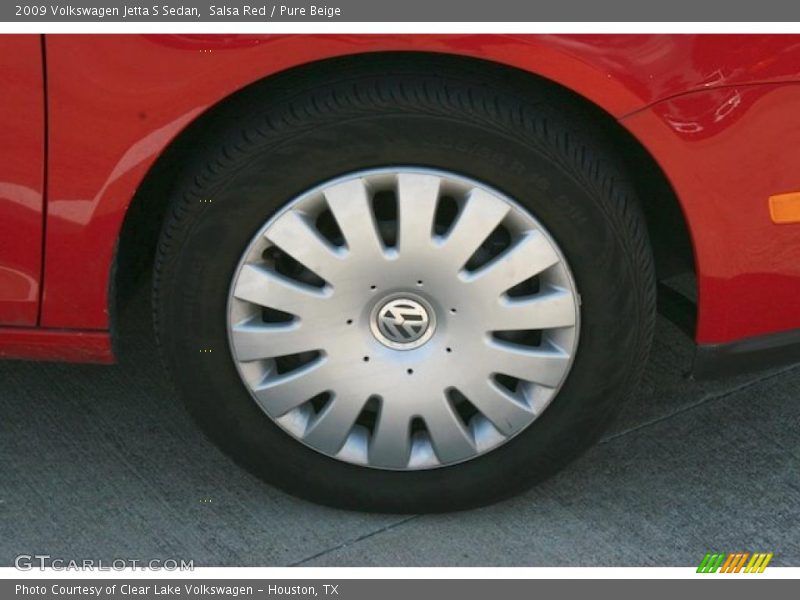 Salsa Red / Pure Beige 2009 Volkswagen Jetta S Sedan