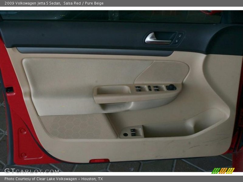 Salsa Red / Pure Beige 2009 Volkswagen Jetta S Sedan