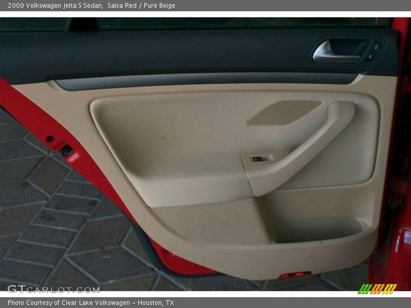Salsa Red / Pure Beige 2009 Volkswagen Jetta S Sedan