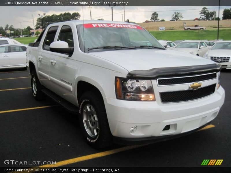 Summit White / Light Titanium/Ebony 2007 Chevrolet Avalanche LT 4WD