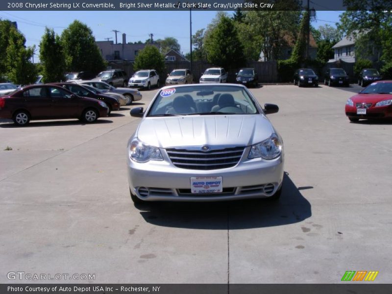 Bright Silver Metallic / Dark Slate Gray/Light Slate Gray 2008 Chrysler Sebring LX Convertible
