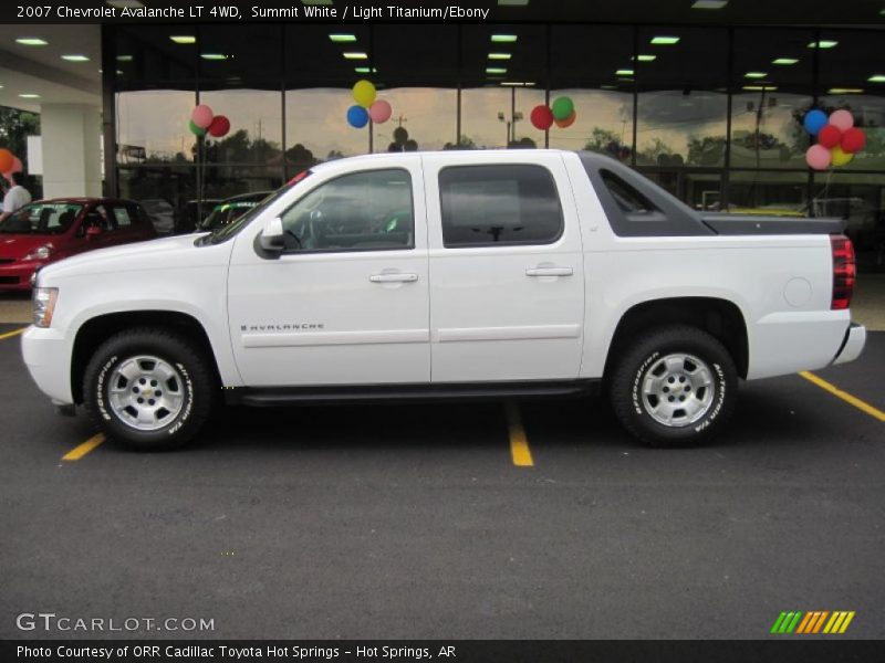 Summit White / Light Titanium/Ebony 2007 Chevrolet Avalanche LT 4WD