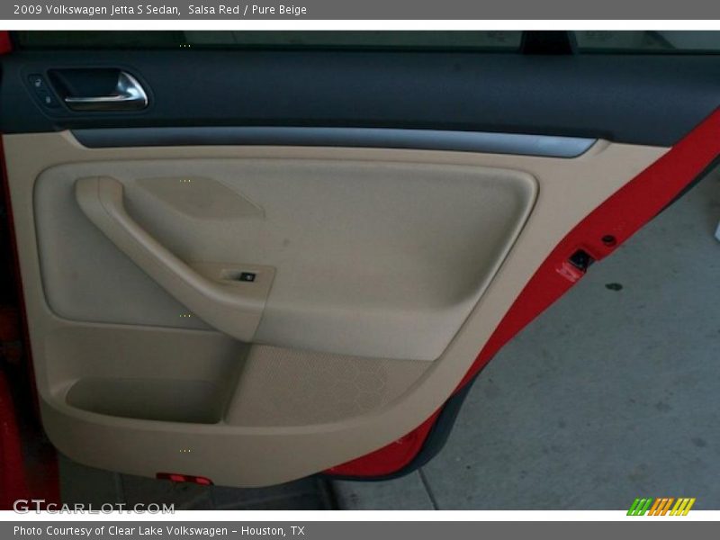 Salsa Red / Pure Beige 2009 Volkswagen Jetta S Sedan