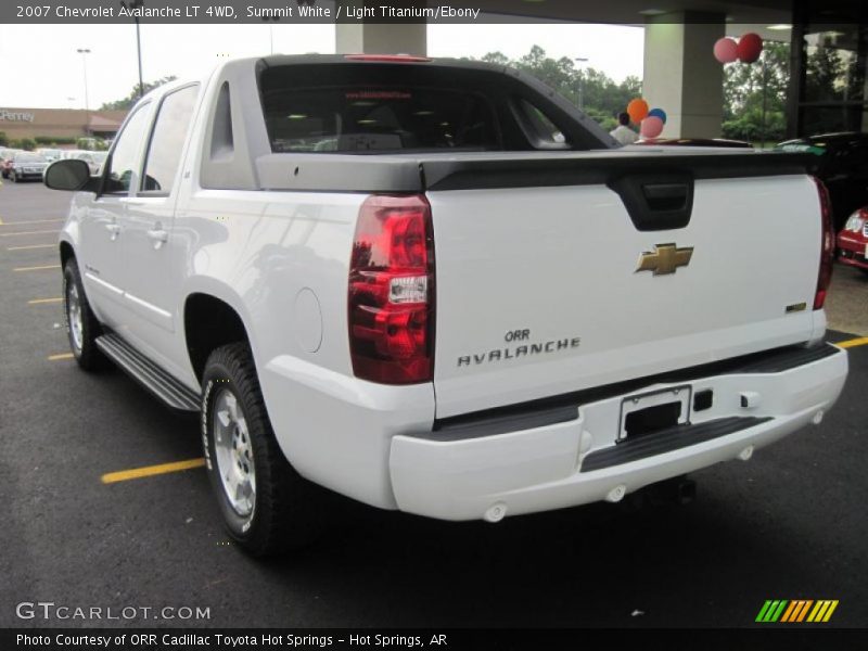 Summit White / Light Titanium/Ebony 2007 Chevrolet Avalanche LT 4WD