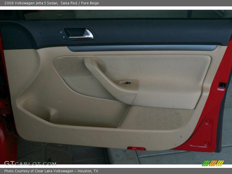Salsa Red / Pure Beige 2009 Volkswagen Jetta S Sedan