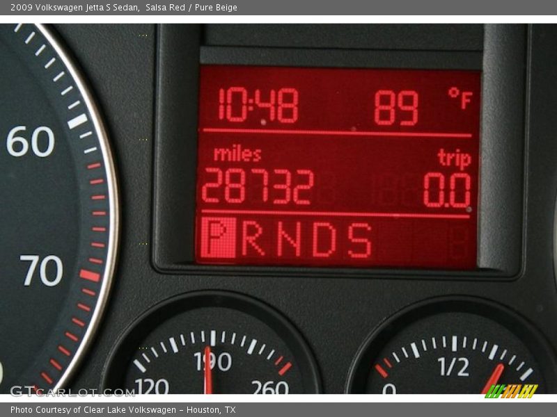 Salsa Red / Pure Beige 2009 Volkswagen Jetta S Sedan