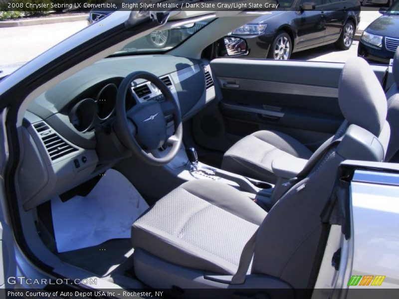 Bright Silver Metallic / Dark Slate Gray/Light Slate Gray 2008 Chrysler Sebring LX Convertible