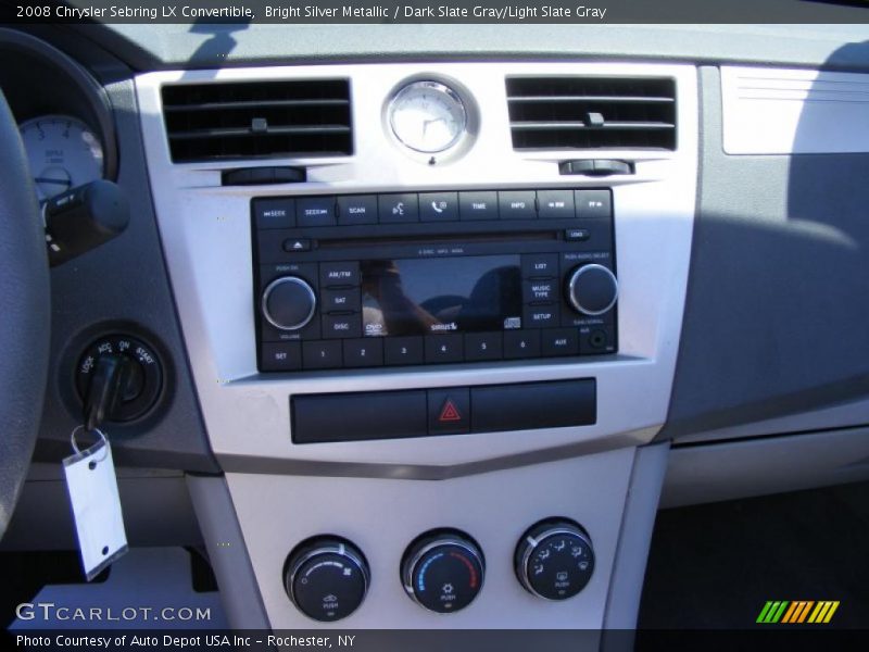 Bright Silver Metallic / Dark Slate Gray/Light Slate Gray 2008 Chrysler Sebring LX Convertible