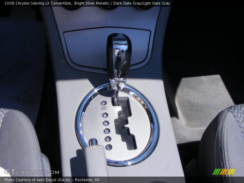Bright Silver Metallic / Dark Slate Gray/Light Slate Gray 2008 Chrysler Sebring LX Convertible