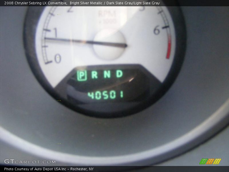 Bright Silver Metallic / Dark Slate Gray/Light Slate Gray 2008 Chrysler Sebring LX Convertible