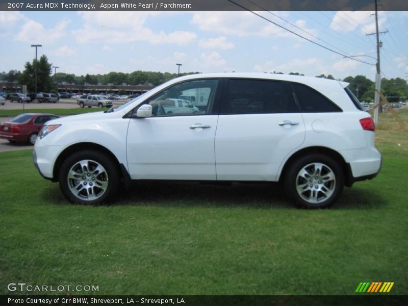 Aspen White Pearl / Parchment 2007 Acura MDX Technology