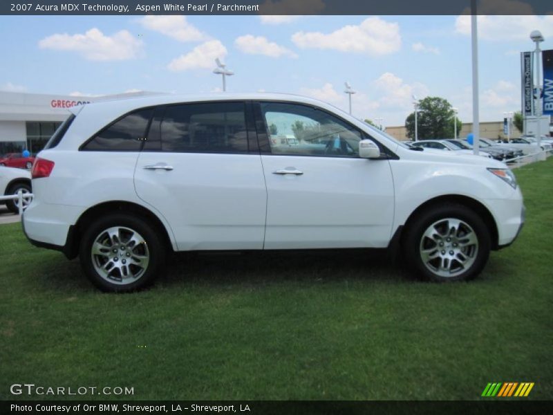 Aspen White Pearl / Parchment 2007 Acura MDX Technology