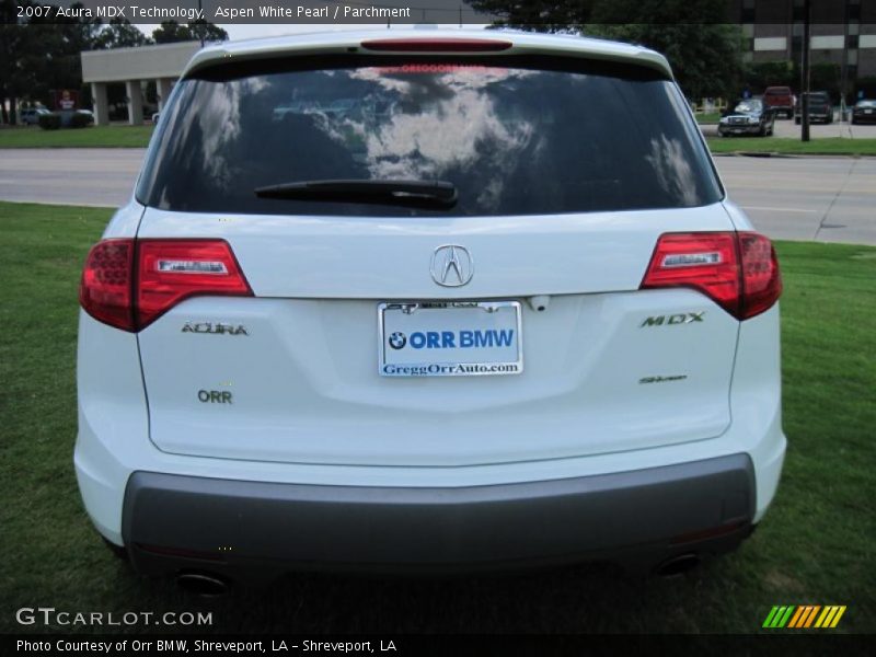 Aspen White Pearl / Parchment 2007 Acura MDX Technology