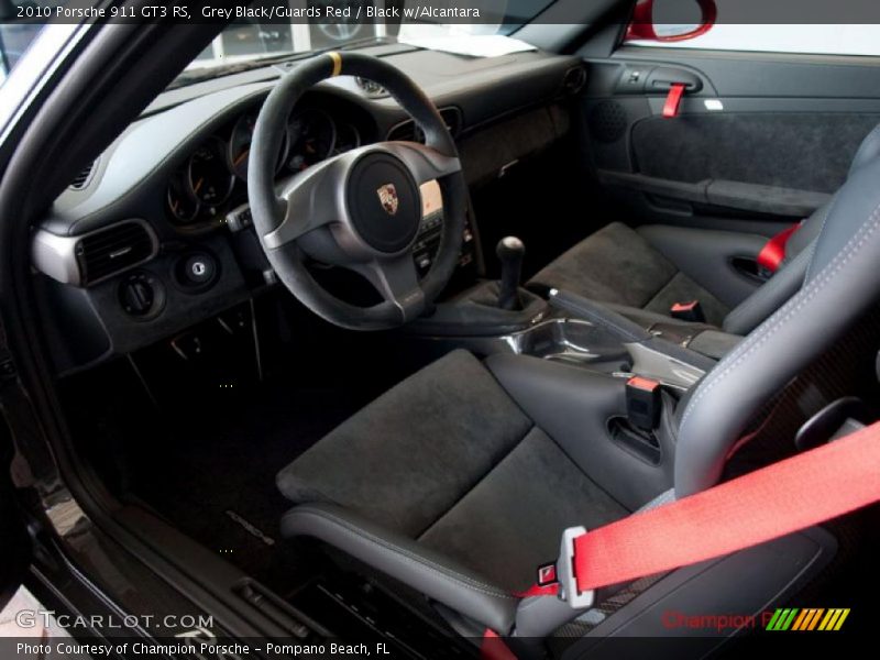 Grey Black/Guards Red / Black w/Alcantara 2010 Porsche 911 GT3 RS